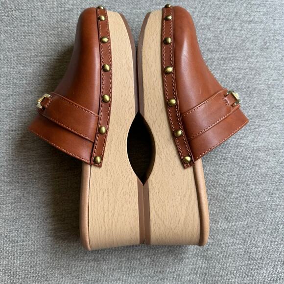 Sam Edelman Kaye Clog Slip On Chunky Brown Boho Casual Sz 8.5 - Picture 8 of 14